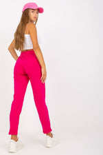 Everyday Ease - Joggebukse i bomull med høy midje til dame fra MS StyleHaven, laget av Bomull, farge Rosa, størrelse M, med 45720 ermer, perfekt til casual; dress