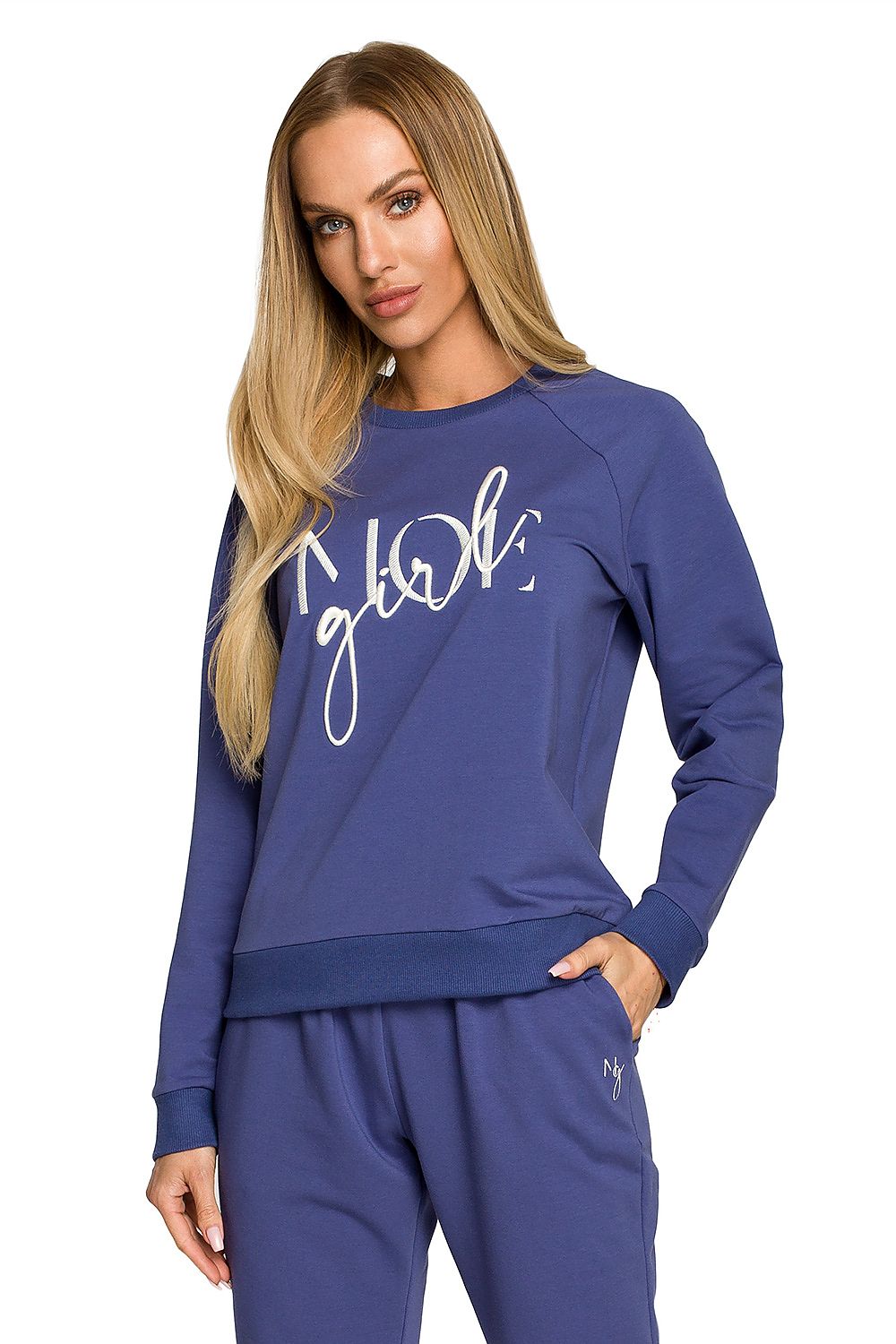 Genser - Moe til dame fra MS StyleHaven, laget av Bomull, farge beige, størrelse M, med short ermer, perfekt til dress