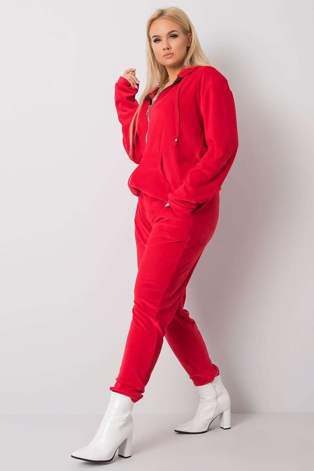 Plus size sett. Relevance til dame fra MS StyleHaven, laget av Bomull, farge Rosa, størrelse XXXL, med 45720 ermer, perfekt til casual; dress