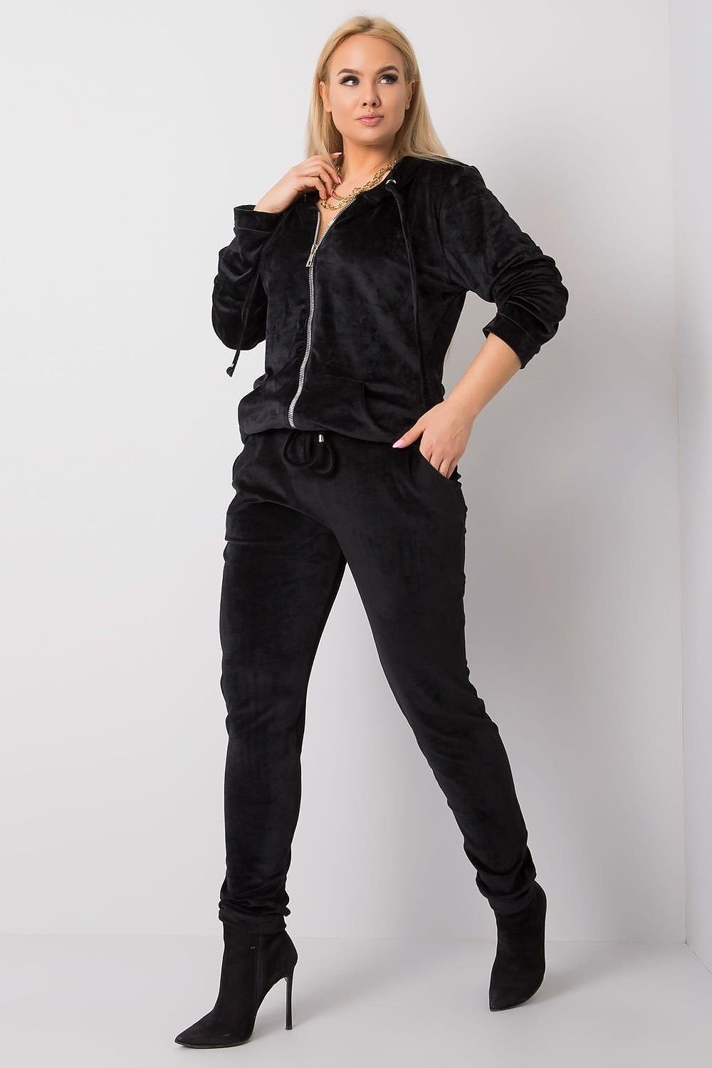 Plus size sett. Relevance til dame fra MS StyleHaven, laget av Bomull, farge Rosa, størrelse XXXL, med 45720 ermer, perfekt til casual; dress