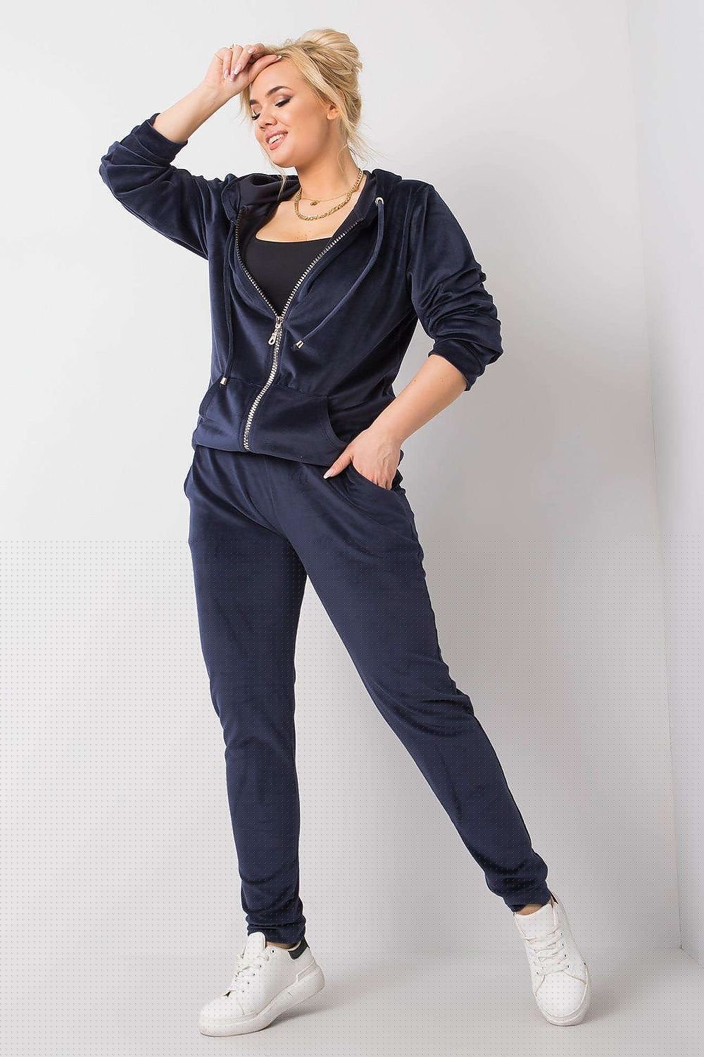 Plus size sett. Relevance til dame fra MS StyleHaven, laget av Bomull, farge Rosa, størrelse XXXL, med 45720 ermer, perfekt til casual; dress