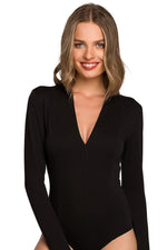 Shapewear Body Stylove til dame fra MS StyleHaven, laget av Bomull; polyester, farge beige, størrelse L, med 45720 ermer, perfekt til dress