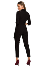 Jumpsuit Stylove til dame fra MS StyleHaven, laget av polyester; Viskose; Elastan-1, farge Fiolett, størrelse s, med lang ermer, perfekt til dress