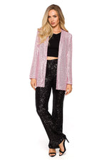Jakke Moe til dame fra MS StyleHaven, laget av polyester, farge Grå, størrelse L, med long ermer, perfekt til dress