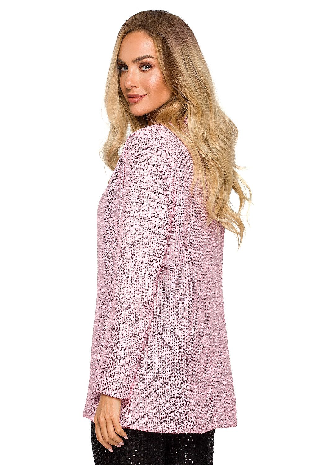 Jakke Moe til dame fra MS StyleHaven, laget av polyester, farge Grå, størrelse XL, med long ermer, perfekt til dress