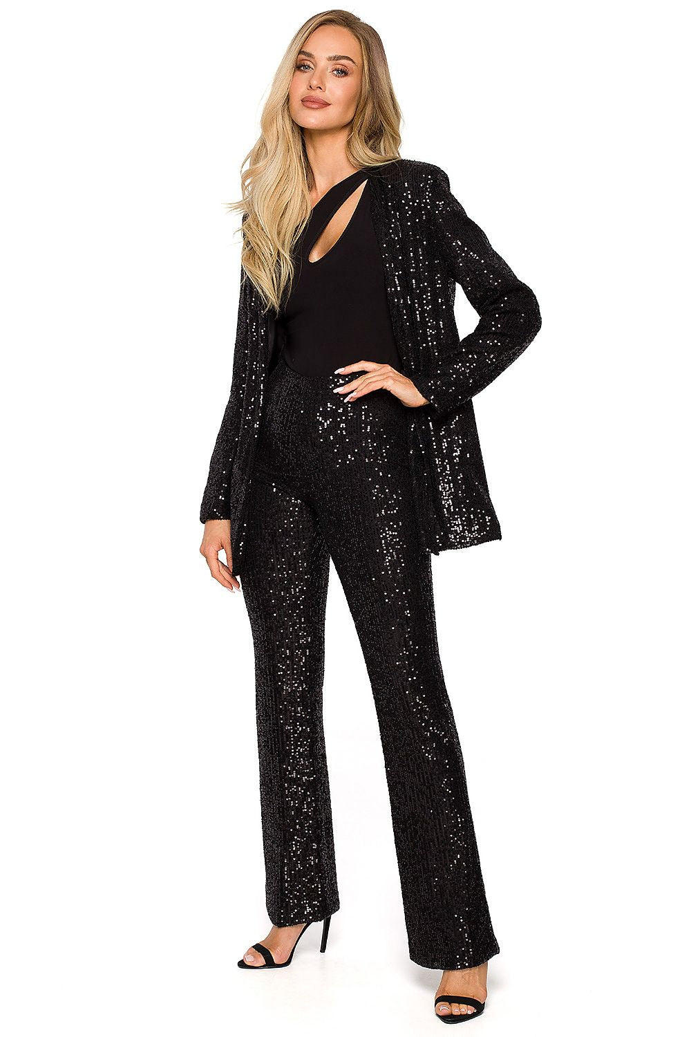 Jakke Moe til dame fra MS StyleHaven, laget av polyester, farge Rosa, størrelse s, med long ermer, perfekt til dress