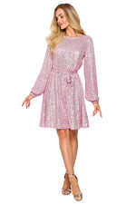 Aftenkjole Moe til dame fra MS StyleHaven, laget av polyester, farge Grå, størrelse M, med long ermer, perfekt til dress