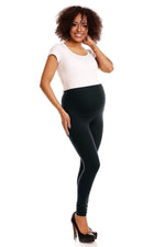 Blissful Bump Leggings fra PeeKaBoo til dame fra MS StyleHaven, laget av Bomull; Elastan, farge Svart, størrelse L/XL, med 45720 ermer, perfekt til casual; dress