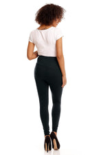 Blissful Bump Leggings fra PeeKaBoo til dame fra MS StyleHaven, laget av Bomull; Elastan, farge Svart, størrelse 2XL/3XL, med 45720 ermer, perfekt til casual; dress