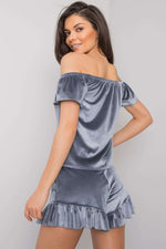Pyjamas Rue Paris til dame fra MS StyleHaven, laget av Viskose, farge beige, størrelse S/M, med long ermer, perfekt til casual; dress