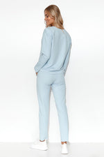 Sett Makadamia til dame fra MS StyleHaven, laget av Bomull, farge Svart, størrelse 36/38, med long ermer, perfekt til casual; dress