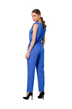 Dress Stylove til dame fra MS StyleHaven, laget av polyester; Elastan, farge Fiolett, størrelse XL, med sleeveless ermer, perfekt til dress