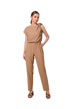 Dress Stylove til dame fra MS StyleHaven, laget av polyester; Elastan, farge Blå, størrelse M, med sleeveless ermer, perfekt til dress