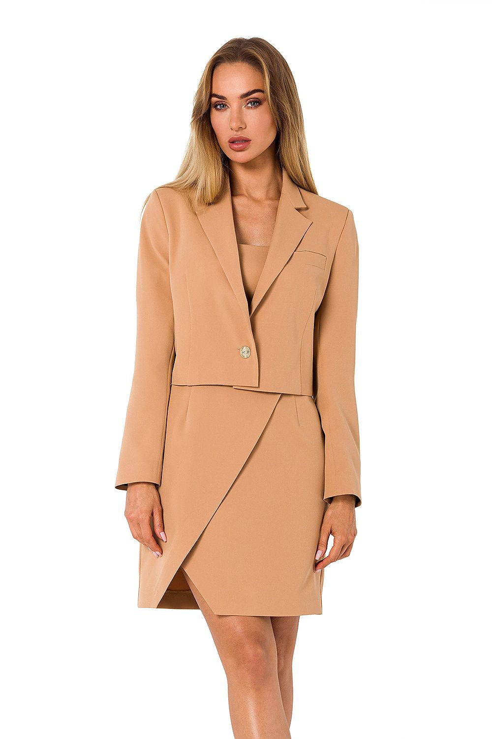 Supermoderne Jakke - Moe til dame fra MS StyleHaven, laget av polyester, farge Grønn, størrelse XL, med long ermer, perfekt til dress