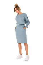 Praktisk Skjørt - Moe til dame fra MS StyleHaven, laget av Bomull; Elastan-1, farge Svart, størrelse XL, med long ermer, perfekt til dress