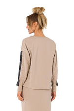 Genser Moe til dame fra MS StyleHaven, laget av Bomull, farge Svart, størrelse M, med short ermer, perfekt til dress