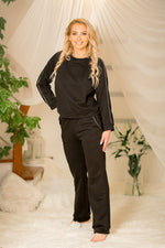 Maio Relax Pants fra Kalimo til dame fra MS StyleHaven, laget av Bomull; Elastan, farge Rosa, størrelse XL, med long; 3-4 ermer, perfekt til casual; dress