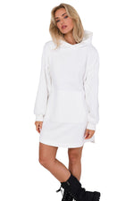 Strikket Dagkjole - Moe til dame fra MS StyleHaven, laget av polyester, farge Rosa, størrelse L/XL, med long ermer, perfekt til dress