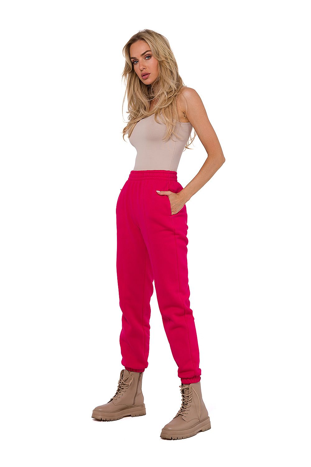 Treningsbukse - Moe til dame fra MS StyleHaven, laget av Bomull; polyester, farge Grønn, størrelse XL, med long ermer, perfekt til dress