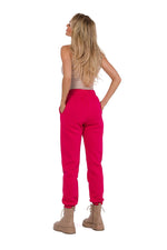 Treningsbukse - Moe til dame fra MS StyleHaven, laget av Bomull; polyester, farge Rosa, størrelse s, med long ermer, perfekt til dress