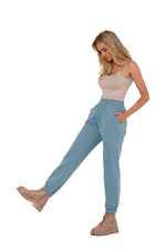 Treningsbukse - Moe til dame fra MS StyleHaven, laget av Bomull; polyester, farge beige, størrelse M, med long ermer, perfekt til dress