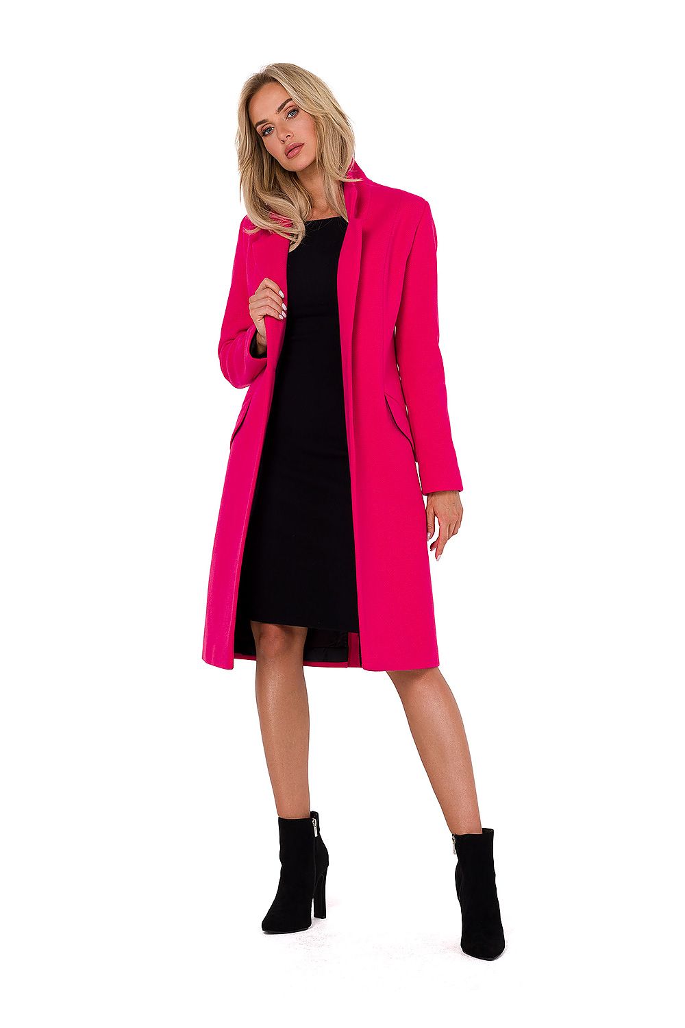 Dame Frakk - Moe til dame fra MS StyleHaven, laget av fleece; polyester, farge beige, størrelse L, med long ermer, perfekt til dress