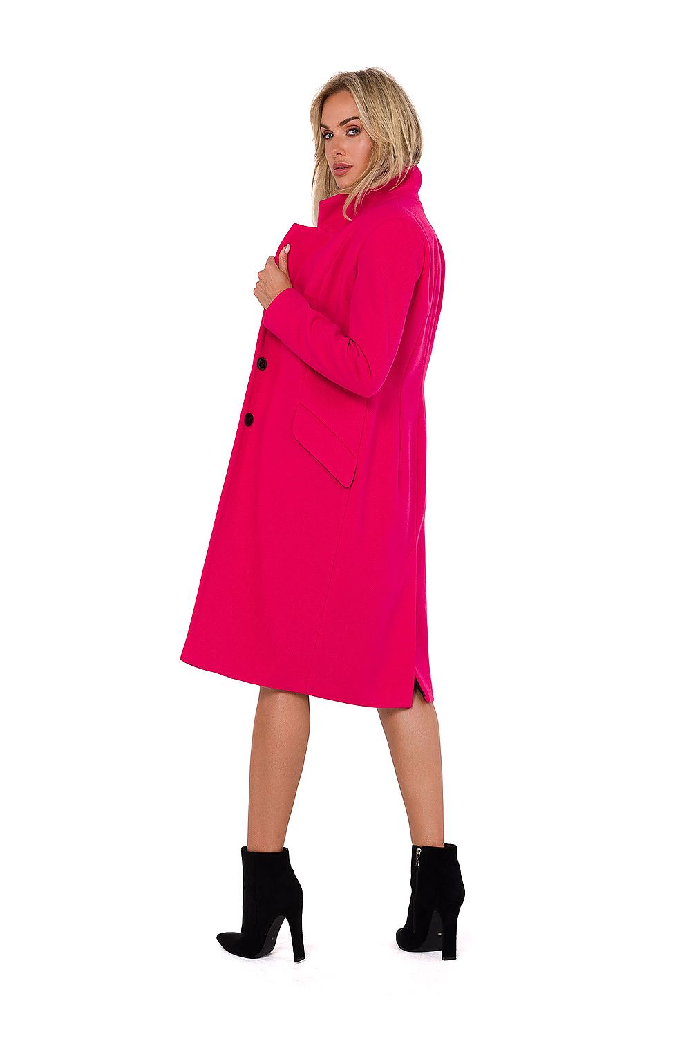 Dame Frakk - Moe til dame fra MS StyleHaven, laget av fleece; polyester, farge beige, størrelse XL, med long ermer, perfekt til dress