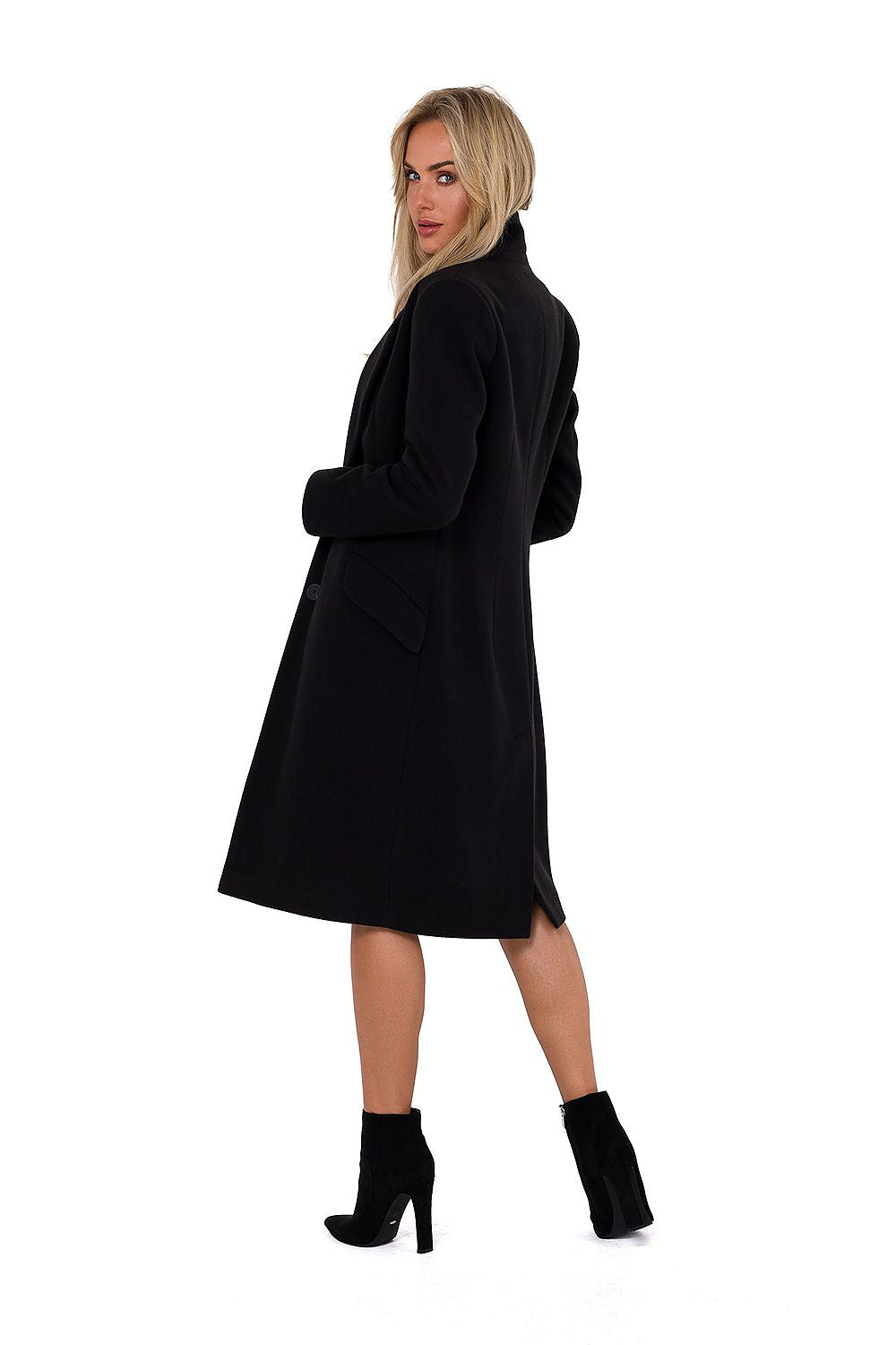 Dame Frakk - Moe til dame fra MS StyleHaven, laget av fleece; polyester, farge Rosa, størrelse M, med long ermer, perfekt til dress
