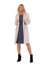 Dame Frakk - Moe til dame fra MS StyleHaven, laget av fleece; polyester, farge Rosa, størrelse L, med long ermer, perfekt til dress