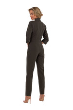 3/4-ermer Jumpsuit - Moe til dame fra MS StyleHaven, laget av polyester; Viskose, farge Rosa, størrelse XL, med 45720 ermer, perfekt til dress