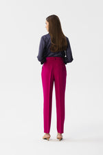 Damebukser Stylove til dame fra MS StyleHaven, laget av polyester; Viskose, farge Fiolett, størrelse M, med long ermer, perfekt til dress