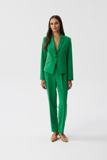 Jakke Stylove til dame fra MS StyleHaven, laget av polyester; Viskose; Elastan-1, farge Grønn, størrelse M, med long ermer, perfekt til dress