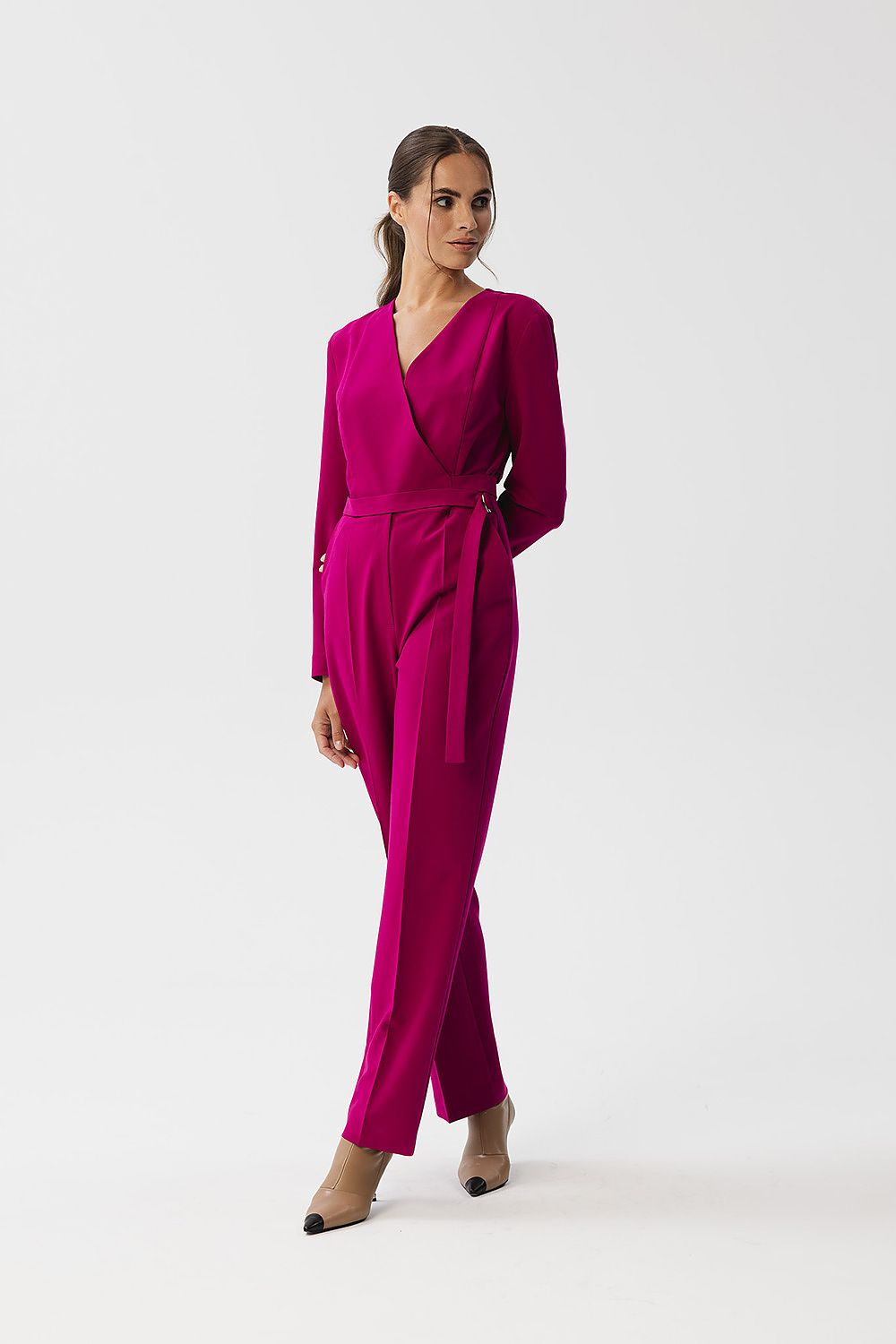 Dress Stylove til dame fra MS StyleHaven, laget av polyester; Viskose; Elastan-1, farge Grønn, størrelse L, med sleeveless; long ermer, perfekt til dress