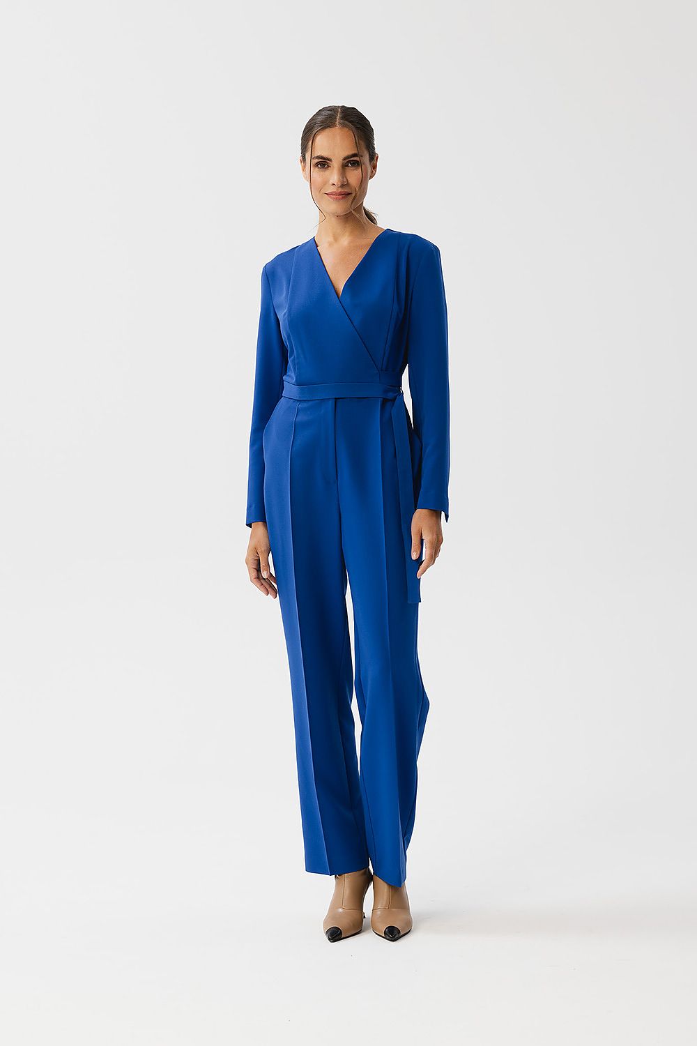 Dress Stylove til dame fra MS StyleHaven, laget av polyester; Viskose; Elastan-1, farge Fiolett, størrelse L, med sleeveless; long ermer, perfekt til dress