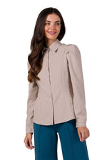 Langermet skjorte - BeWear til dame fra MS StyleHaven, laget av polyester, farge Svart, størrelse L, med sleeveless ermer, perfekt til dress