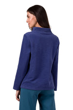 All-Season Comfort - Structured Turtleneck Sweatshirt til dame fra MS StyleHaven, laget av Bomull; polyester, farge Rosa, størrelse XL, med long ermer, perfekt til dress