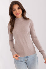 Langermet genser med turtleneck til dame fra MS StyleHaven, størrelse M/L, med long, bukselengde long, kjolelengde short; knee; mini; midi, kjolestil sweater; other