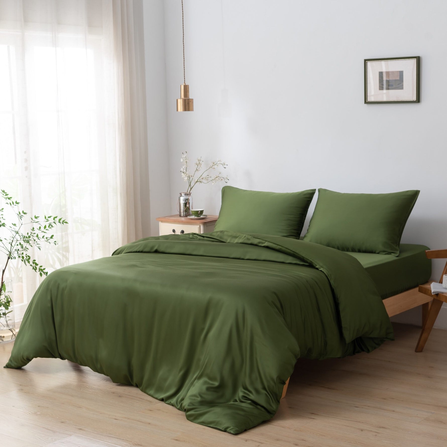 Tweepersoons Beddengoedset L - Deep Moss