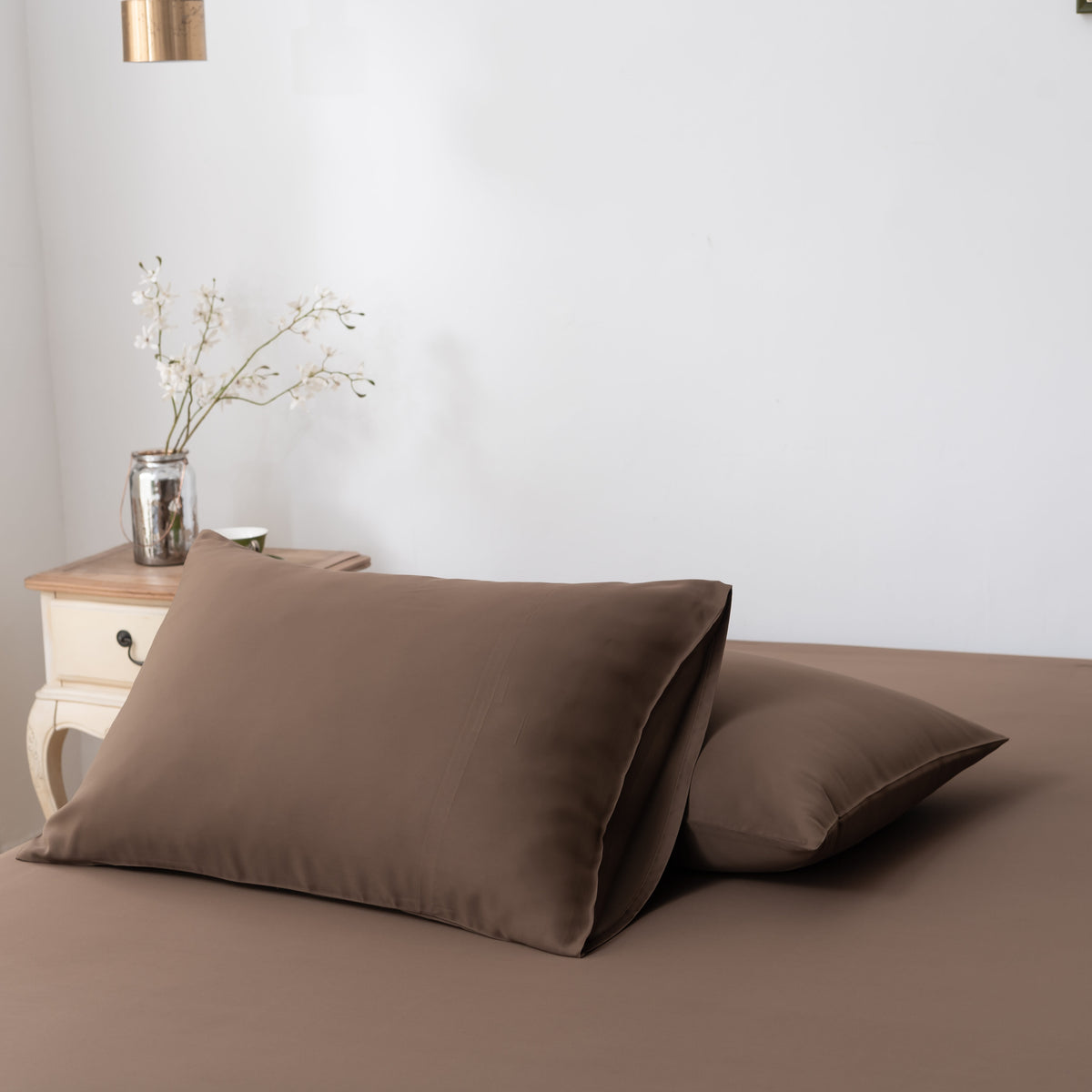 Tweepersoons Beddengoedset Xxl - Coffee Brown