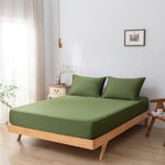 Eenpersoons Beddengoedset Xl - Deep Moss