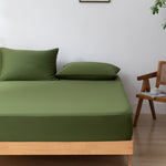 Eenpersoons Beddengoedset Xl - Deep Moss