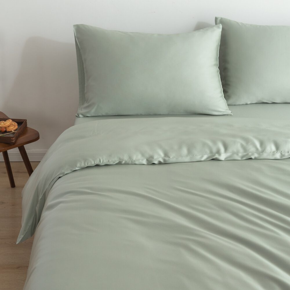 Tweepersoons Beddengoedset Xxl - Sage Green